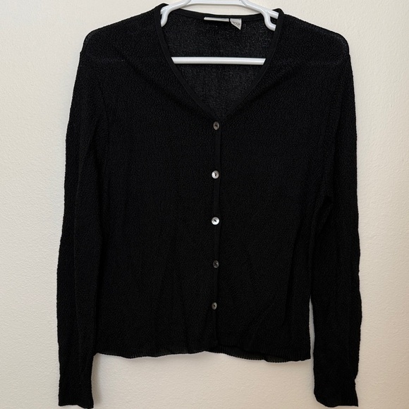 Chico's Sweaters - Chico's Black Button-Up Women's Sweater